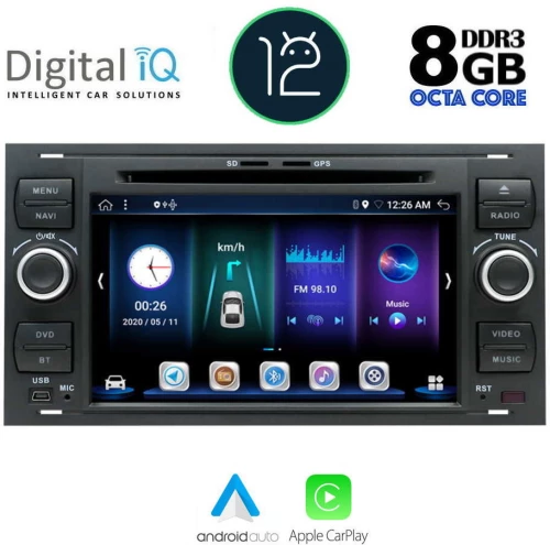 Digital IQ BXE 802_CPA (7" DVD) Οθόνη αυτοκινήτου FORD mod. 2004-2008
