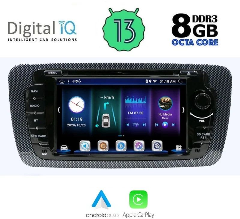 DIGITAL IQ BXE 847_GPS (7" DVD) MULTIMEDIA OEM SEAT IBIZA mod. 2008-2015