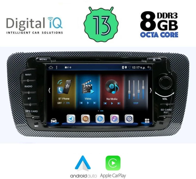 DIGITAL IQ BXE 847_GPS (7" DVD) MULTIMEDIA OEM SEAT IBIZA mod. 2008-2015
