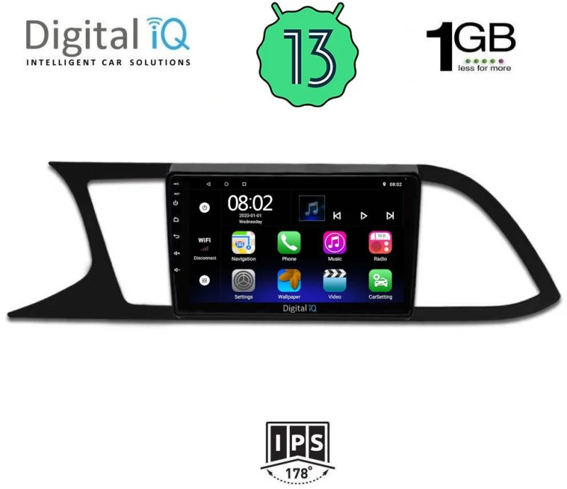 DIGITAL IQ RSA 1575_GPS (9inc) MULTIMEDIA TABLET OEM SEAT LEON mod. 2012-2021