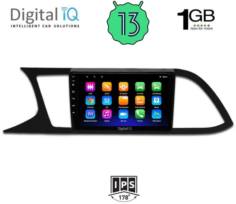 DIGITAL IQ RSA 1575_GPS (9inc) MULTIMEDIA TABLET OEM SEAT LEON mod. 2012-2021