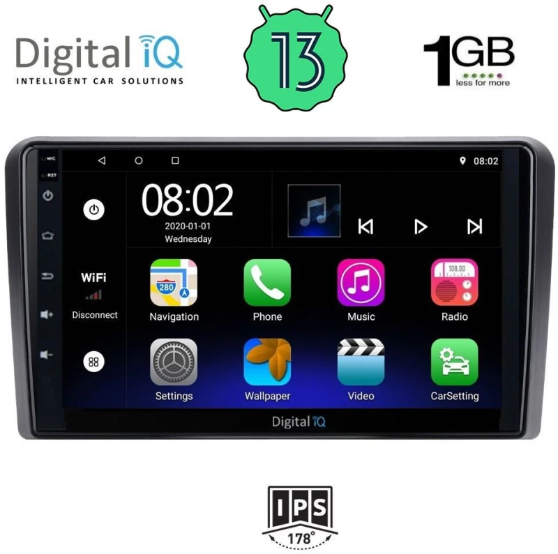 DIGITAL IQ RSA 1514_GPS (9inc) MULTIMEDIA TABLET OEM PEUGEOT 308  mod. 2013>