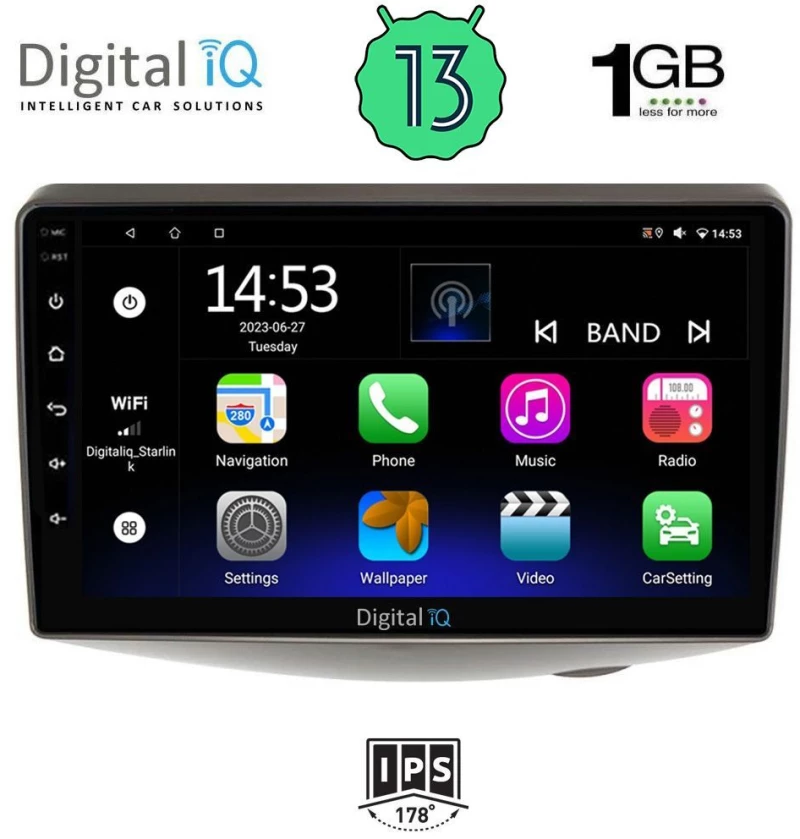 DIGITAL IQ RSA 1735_GPS (9inc) MULTIMEDIA TABLET OEM TOYOTA YARIS mod. 1999-2006