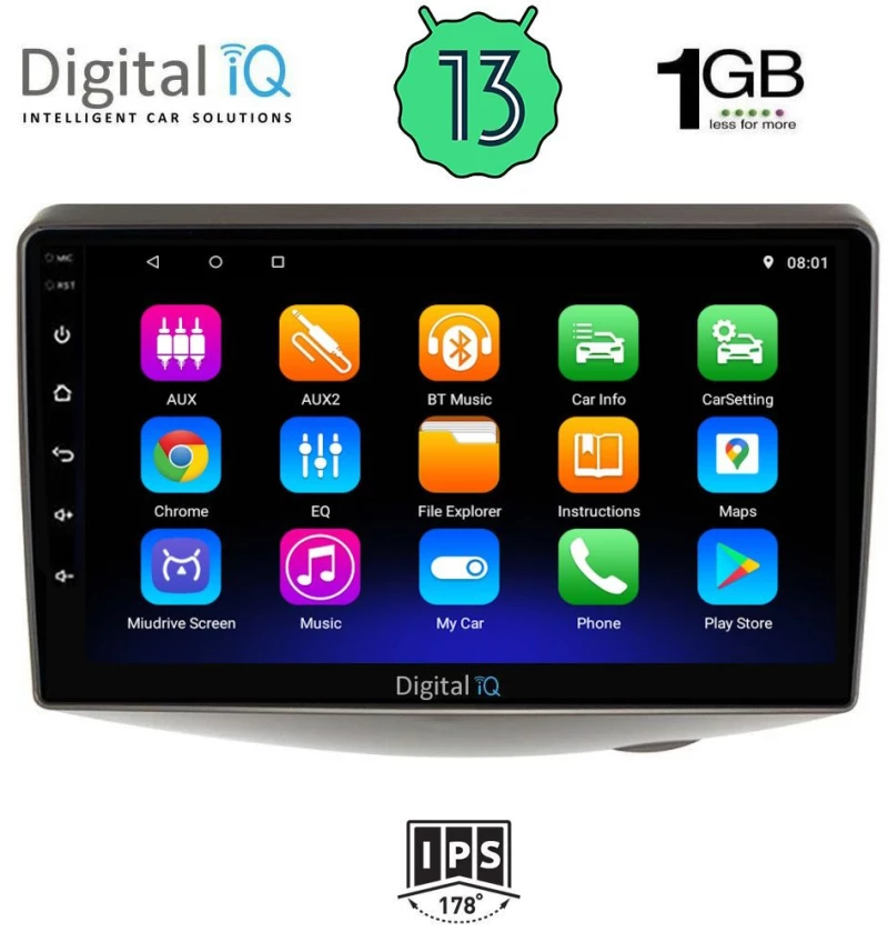 DIGITAL IQ RSA 1735_GPS (9inc) MULTIMEDIA TABLET OEM TOYOTA YARIS mod. 1999-2006
