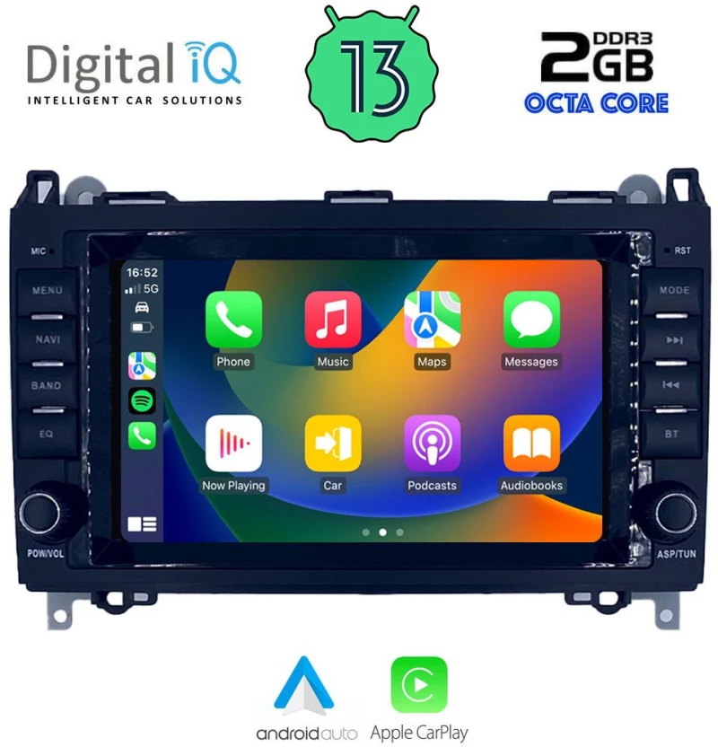 Digital IQ MSF 368_CPA (7” DECK) Οθόνη αυτοκινήτου Mercedes A, B, Sprinter, Vito, Viano 2004 - 2020