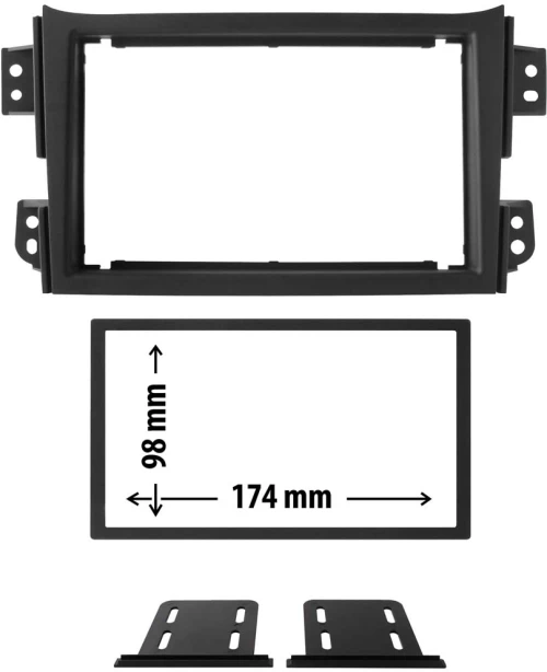Πρόσοψη Opel Agila, Suzuki Splash 2008 +gt; (2 Din Ανθρακί) – 03.625 Phonocar