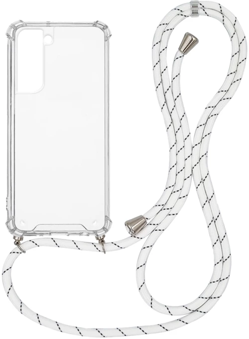 Θήκη Σιλικόνης με Κορδόνι Sonique Armor Clear Samsung Galaxy S21 FE Rainbow Λευκό - Sonique - Rainbow Λευκό - Galaxy S21 FE