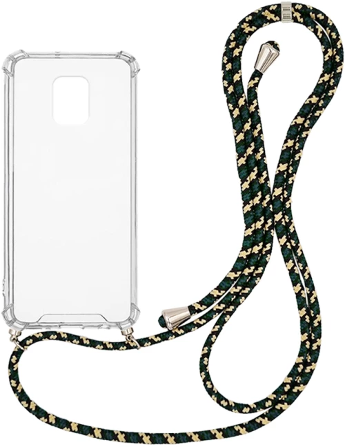 Θήκη Σιλικόνης με Κορδόνι Sonique Armor Clear Xiaomi Redmi Note 9S/9 Pro Rainbow Πράσινο - Sonique - Rainbow Πράσινο - Redmi Note 9S/9 Pro