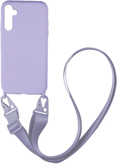 Θήκη CarryHang Liquid Silicone Strap Samsung Galaxy A24 4G Λιλά - My Colors - Λιλά - Galaxy A24 4G