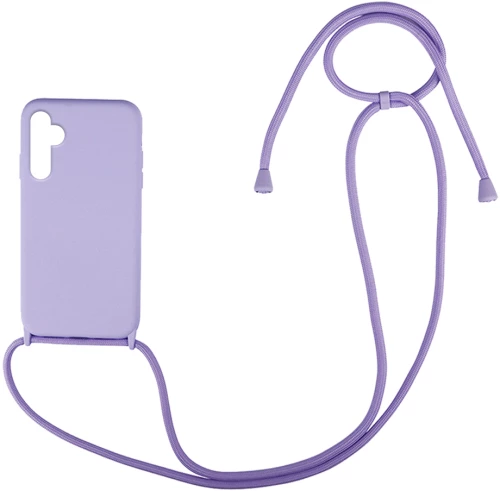 Θήκη Σιλικόνης με Κορδόνι CarryHang Samsung Galaxy A14 4G / Galaxy A14 5G Λιλά - My Colors - Λιλά - Galaxy A14 4G, Galaxy A14 5G