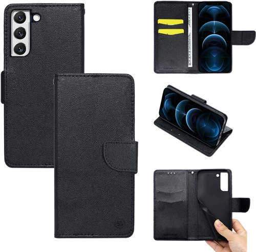 Θήκη Βιβλίο Sonique Trend Book Samsung Galaxy S22 Μαύρο - Sonique - Μαύρο - Galaxy S22