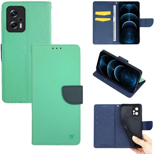 Θήκη Βιβλίο Sonique Trend Book Xiaomi Poco X4 GT 5G Βεραμάν / Σκούρο Μπλε - Sonique - Βεραμάν / Σκούρο Μπλε - Poco X4 GT 5G