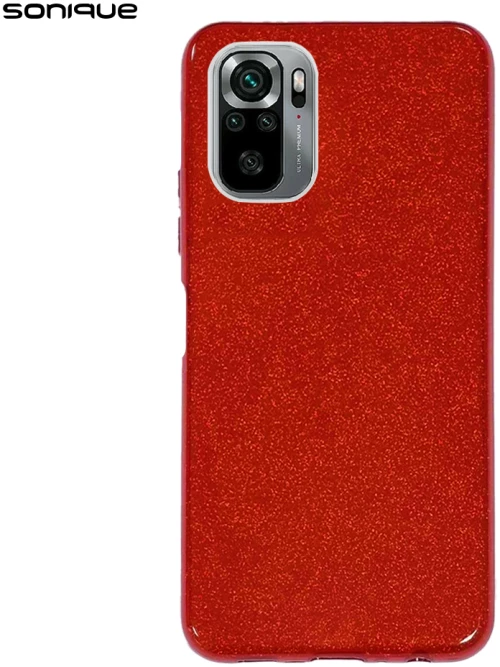 Θήκη Σιλικόνης Sonique Shiny Xiaomi Redmi Note 10 / Redmi Note 10s / Poco M5s Κόκκινο - Sonique - Κόκκινο - Poco M5s, Redmi Note 10, Redmi Note 10s