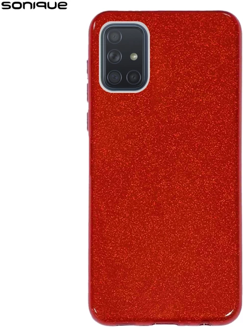 Θήκη Σιλικόνης Sonique Shiny Samsung Galaxy A71 Κόκκινο - Sonique - Κόκκινο - Galaxy A71