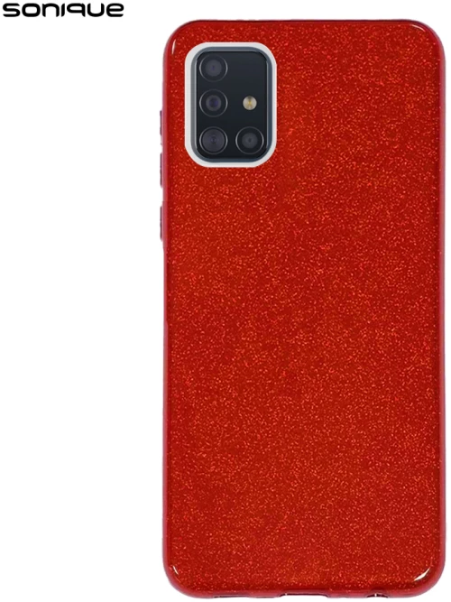 Θήκη Σιλικόνης Sonique Shiny Samsung Galaxy A51 Κόκκινο - Sonique - Κόκκινο - Galaxy A51