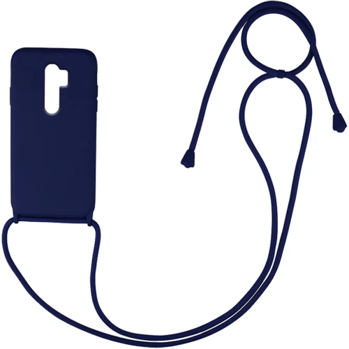 Θήκη Σιλικόνης με Κορδόνι CarryHang Xiaomi Redmi Note 8 Pro Μπλε Σκούρο - My Colors - Μπλε Σκούρο - Redmi Note 8 Pro