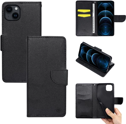 Θήκη Βιβλίο Sonique Trend Book Apple iPhone 14 Plus Μαύρο - Sonique - Μαύρο - iPhone 14 Plus