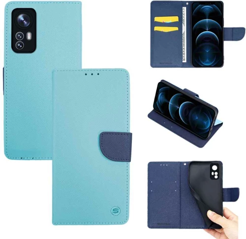 Θήκη Βιβλίο Sonique Trend Book Xiaomi Xiaomi 12 / Xiaomi 12X 5G Σιέλ / Σκούρο Μπλε - Sonique - Σιέλ / Σκούρο Μπλε - Xiaomi 12, Xiaomi 12X 5G