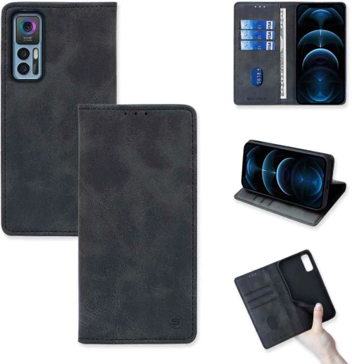 Θήκη Βιβλίο Vintage Magnet Book Sonique TCL 30 / TCL 30+ Μαύρο - Sonique - Μαύρο - TCL 30, TCL 30+