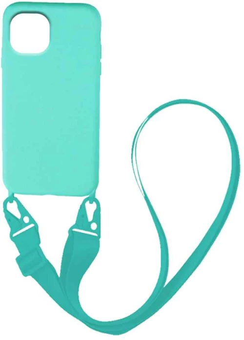 Θήκη CarryHang Liquid Silicone Strap Apple iPhone 13 Γαλάζιο - My Colors - Γαλάζιο - iPhone 13