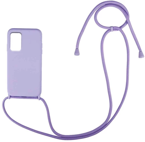 Θήκη Σιλικόνης με Κορδόνι CarryHang Samsung Galaxy A73 5G Λιλά - My Colors - Λιλά - Galaxy A73 5G