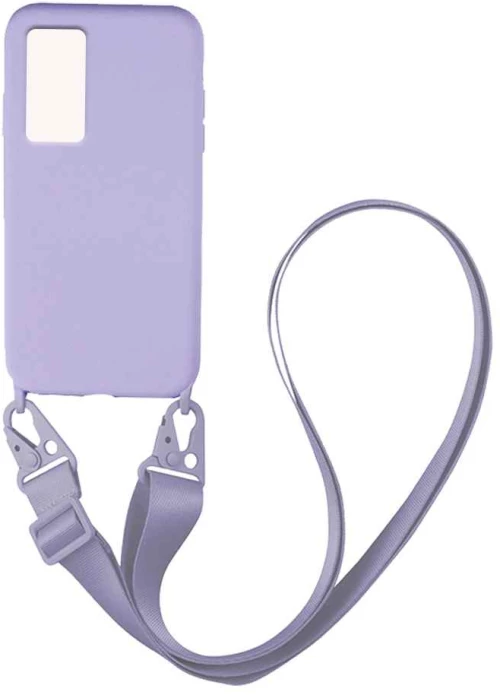 Θήκη CarryHang Liquid Silicone Strap Xiaomi Xiaomi 12 / Xiaomi 12X 5G Λιλά - My Colors - Λιλά - Xiaomi 12, Xiaomi 12X 5G