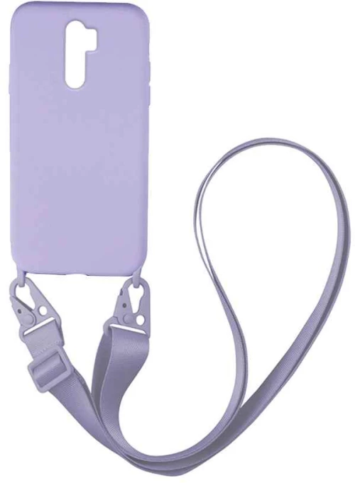 Θήκη CarryHang Liquid Silicone Strap Xiaomi Redmi 9 Λιλά - My Colors - Λιλά - Redmi 9