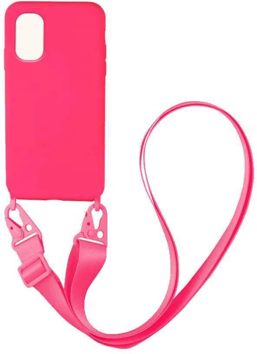 Θήκη CarryHang Liquid Silicone Strap Xiaomi Redmi Note 10 5G / Poco M3 Pro 5G Φουξ - My Colors - Φουξ - Poco M3 Pro 5G, Redmi Note 10 5G