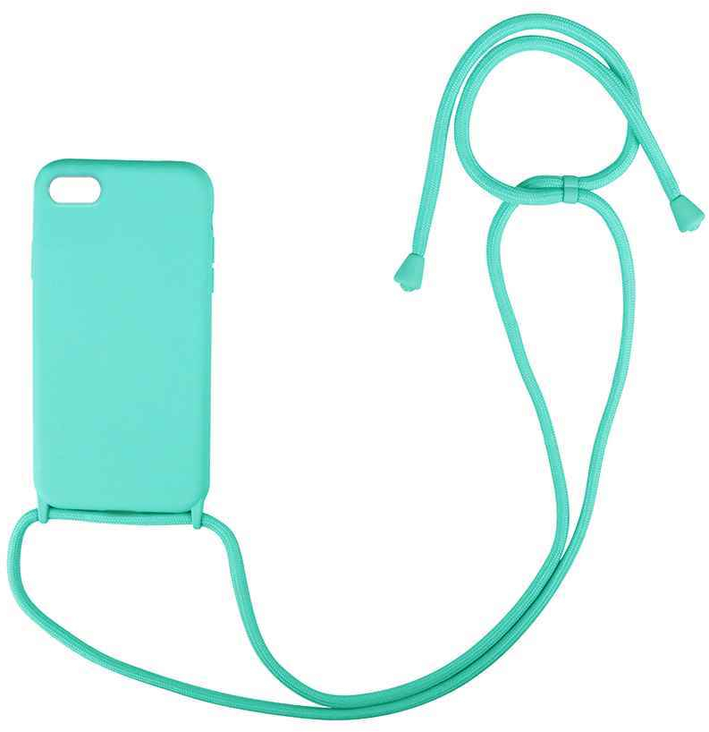 Θήκη Σιλικόνης με Κορδόνι CarryHang Apple iPhone 7 / iPhone 8 / iPhone SE 2020 / iPhone SE 2022 Γαλάζιο - My Colors - Γαλάζιο - iphone 7, iphone 8, iPhone SE 2020, iPhone SE 2022
