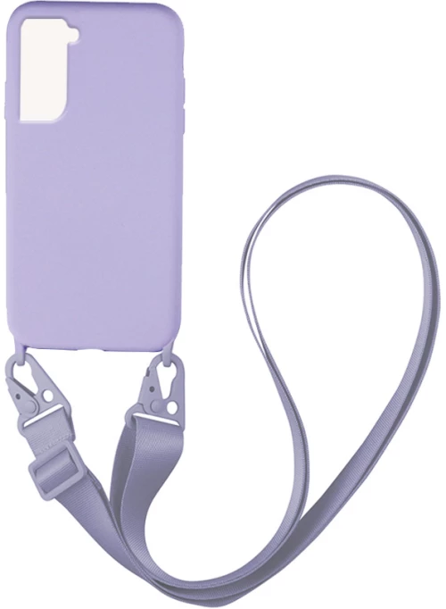 Θήκη CarryHang Liquid Silicone Strap Samsung Galaxy S21 Plus Λιλά - My Colors - Λιλά - Galaxy S21 Plus