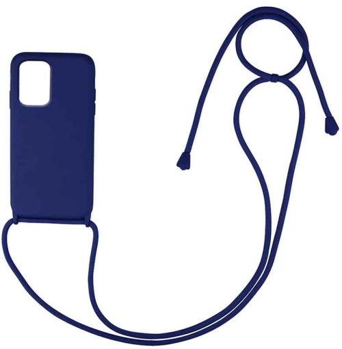 Θήκη Σιλικόνης με Κορδόνι CarryHang Samsung Galaxy S20 Ultra Μπλε Σκούρο - My Colors - Μπλε Σκούρο - Galaxy S20 Ultra