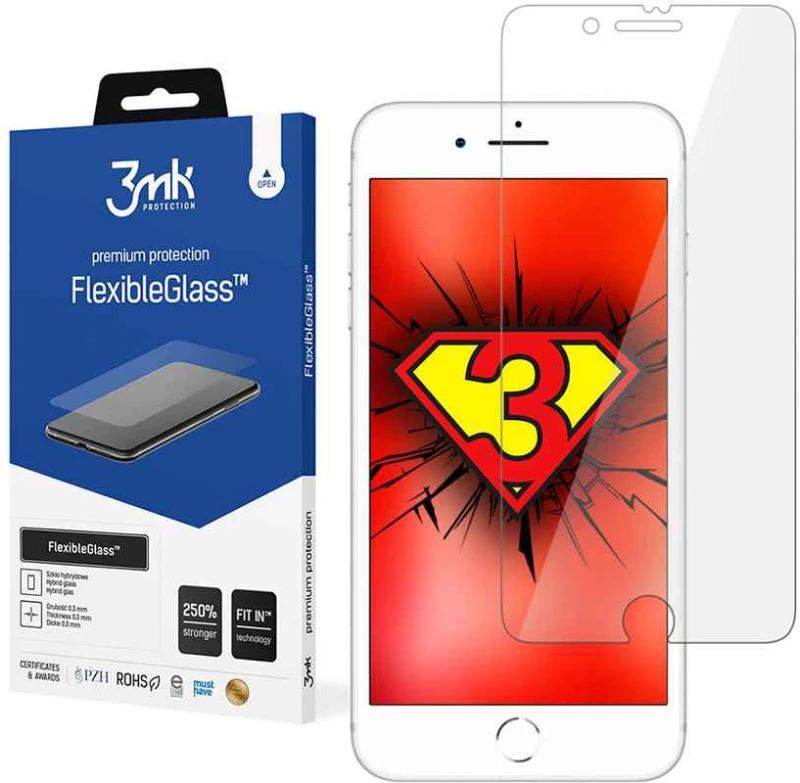 3MK Flexible Tempered Glass 7H Apple iPhone 7 Plus / iPhone 8 Plus - 3MK - iphone 7 Plus, iphone 8 Plus