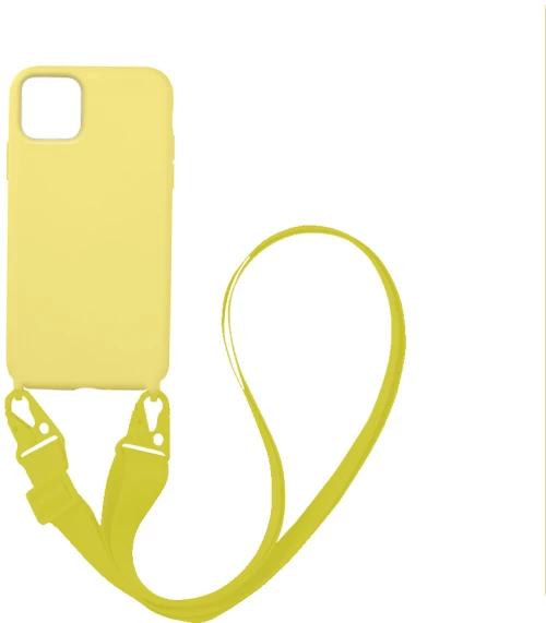 Θήκη CarryHang Liquid Silicone Strap Apple iPhone 11 Pro Κίτρινο - My Colors - Κίτρινο - iPhone 11 Pro