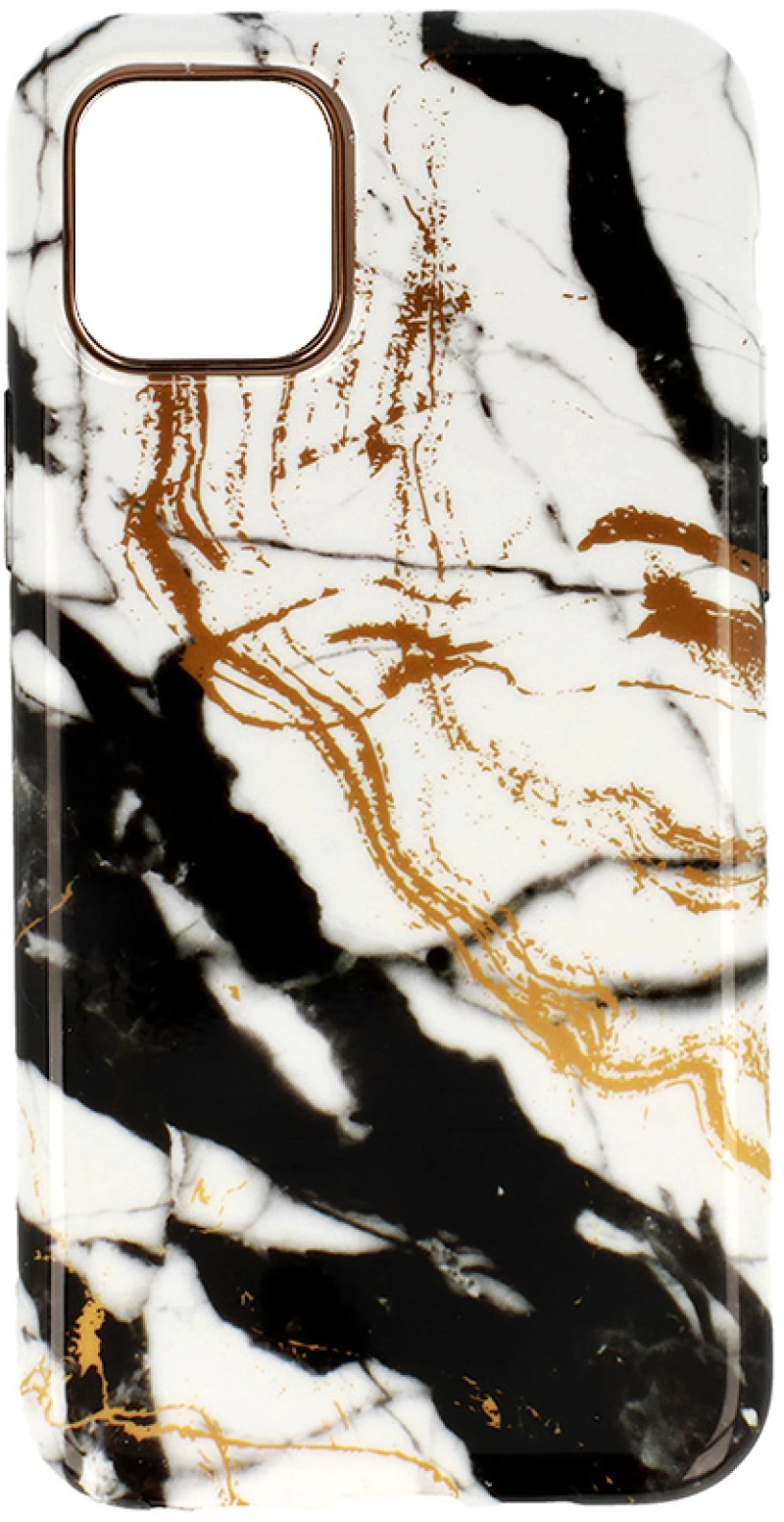 Θήκη Marble Silicon Apple iPhone 11 Pro Black / White - OEM - Black / White - iPhone 11 Pro