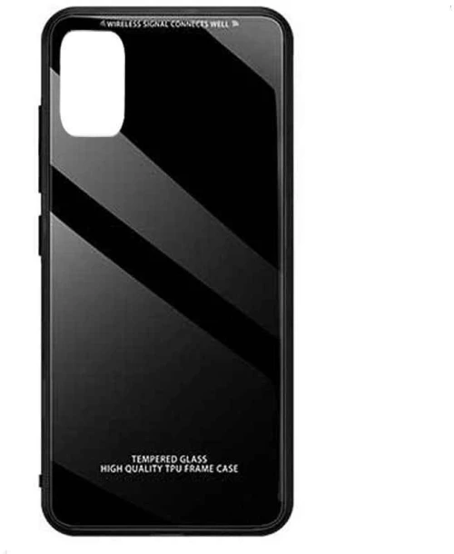 Glass Case Samsung Galaxy A41 Μαύρο - OEM - Μαύρο - Galaxy A41