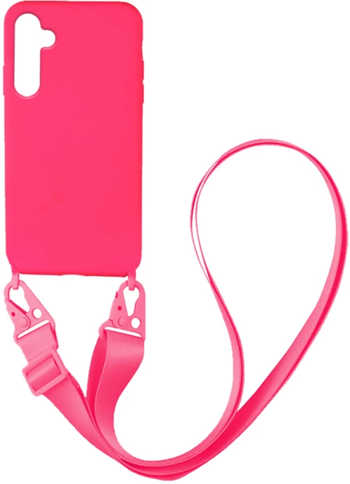 Θήκη CarryHang Liquid Silicone Strap Samsung Galaxy A54 5G Φουξ - My Colors - Φουξ - Galaxy A54 5G