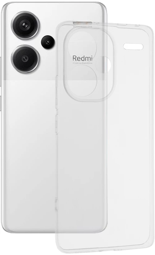 Techsuit - Clear Silicone - Xiaomi Redmi Note 13 Pro+ - Transparent