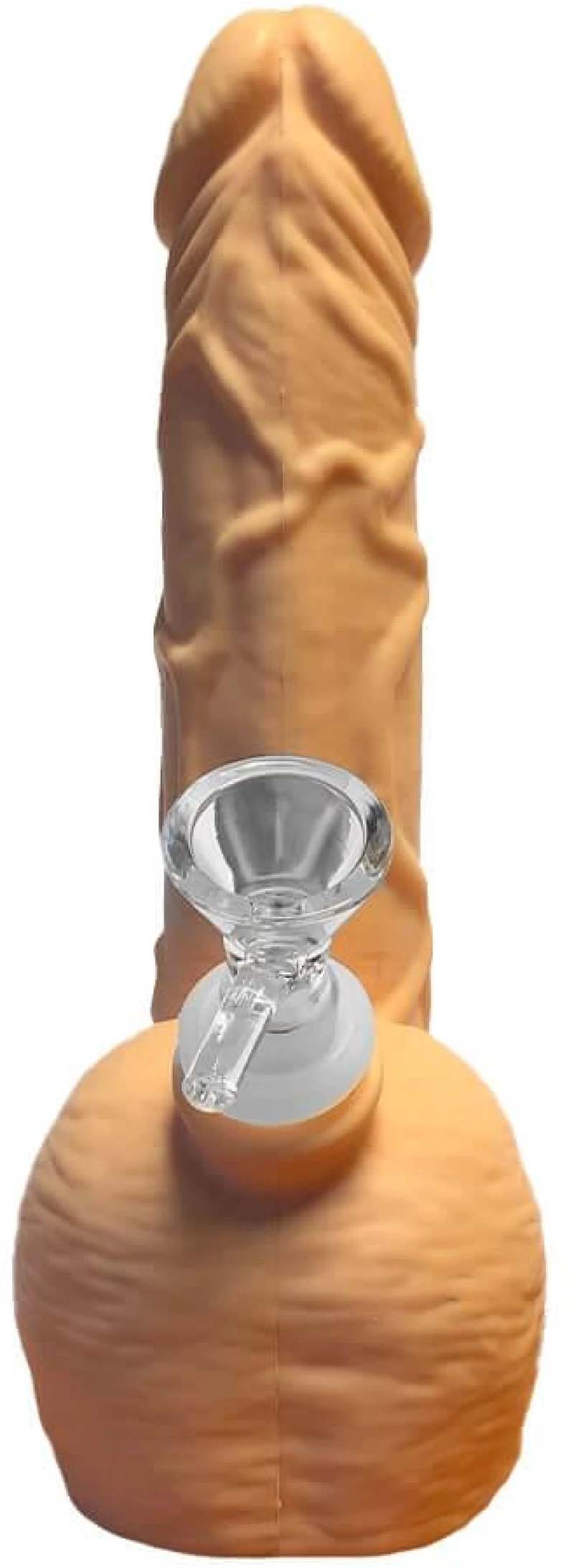 White Penis Silicone Bong 20cm