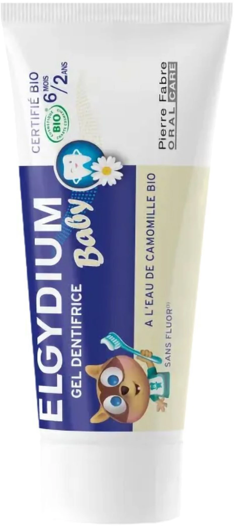 ELGYDIUM baby οδοντόκρεμα chamomile no-fluoride 6μηνών - 2ετών 30ml