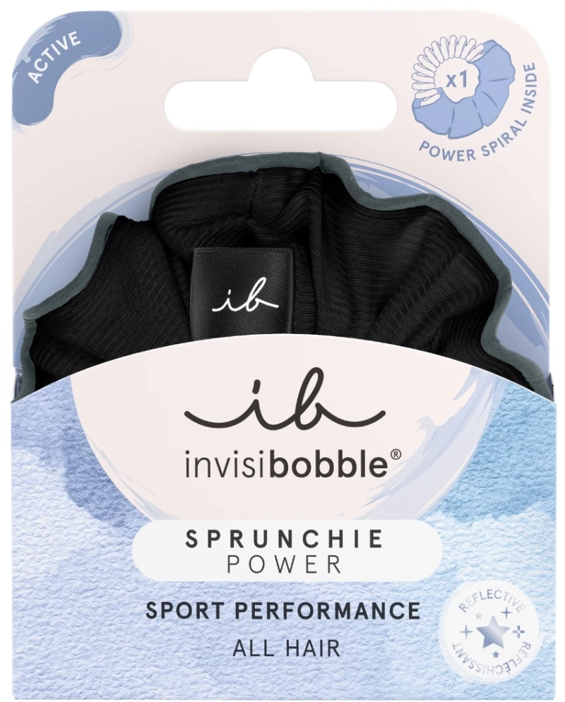 INVISIBOBBLE scrunchie power sport performance black panther λαστιχάκια μαλλιών μαύρο 1τμχ