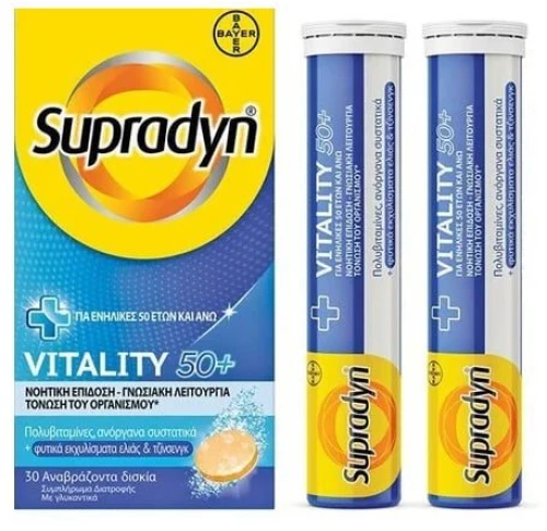 BAYER supradyn vitality 50+ 30eff.tabs