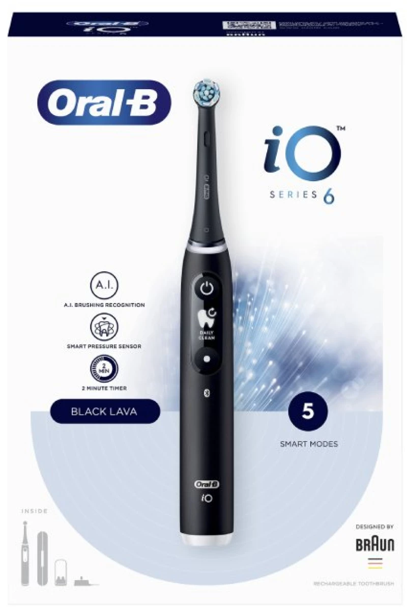 ORAL B ηλεκτρική οδοντόβουρτσα iO series 6 black lava