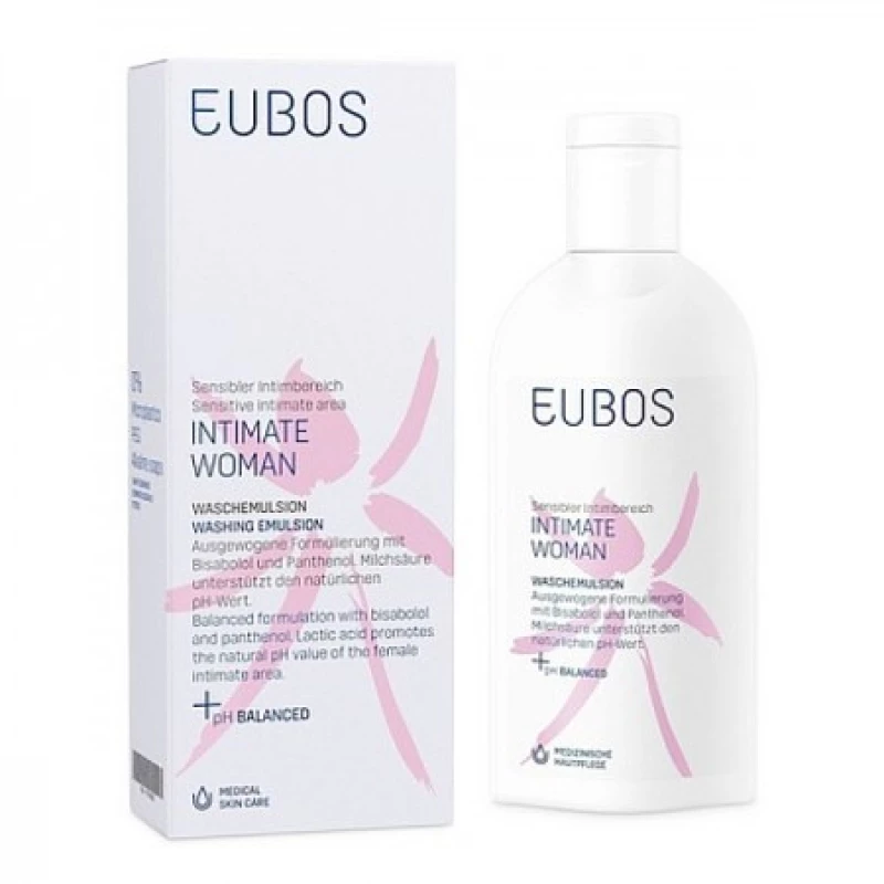 EUBOS intimate woman υγρό καθαρισμού για την ευαίσθητη περιοχή 200ml