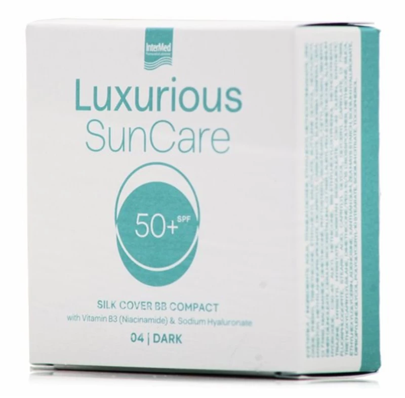 INTERMED luxurious sun care silk cover BB compact spf50+ 04 dark 12gr
