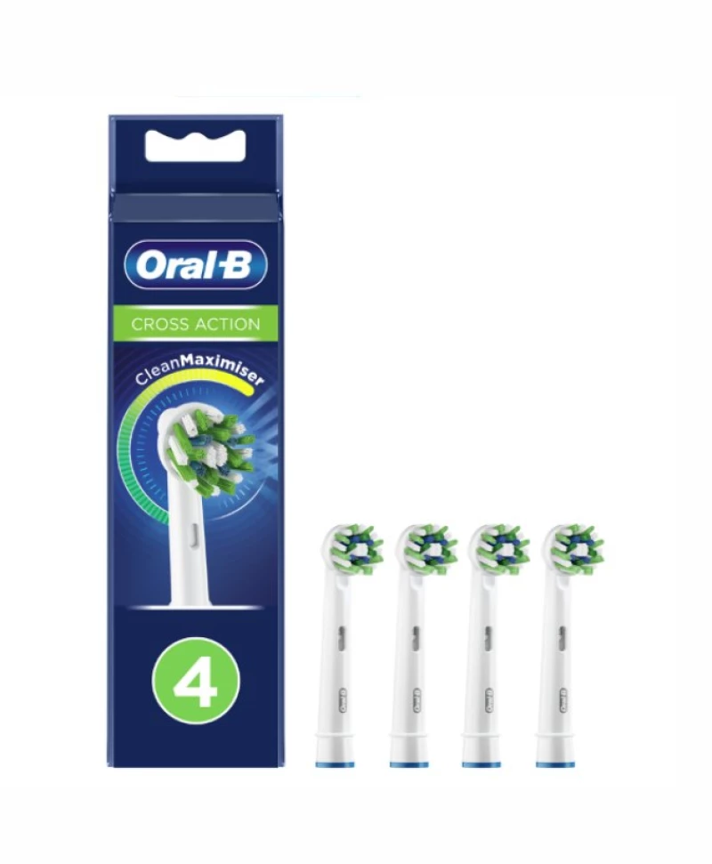 ORAL B ανταλλακτικές κεφαλές crossaction 4τμχ
