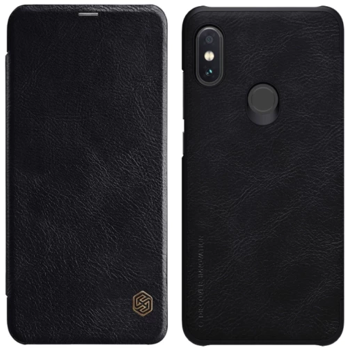 NILLKIN Crazy Horse Texture Horizontal Flip Leather Case for Xiaomi Redmi Note 6 Pro , with Card Slot (Black) (NILLKIN) (OEM)