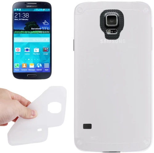 Anti-scratch Silicon Case for Galaxy S5 / G900(White) (OEM)