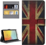 Retro Union Jack Patterns Horizontal Flip Leather Case with Holder & Card Slots & Wallet for LG L Bello II (OEM)