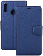 Silk Texture Horizontal Flip Leather Case for Huawei Honor Note 10, with Holder & Card slots & Wallet & Photo Frame (Dark Blue) (OEM)