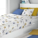 Παπλωματοθήκη Μονή 160x240 Sweet Dreams 554 White-Sky Blue DimCol